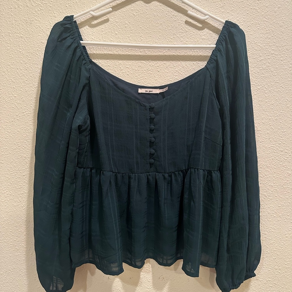 Elegant Green Mi Ami Women's Top